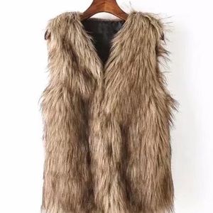 Faux fur vest